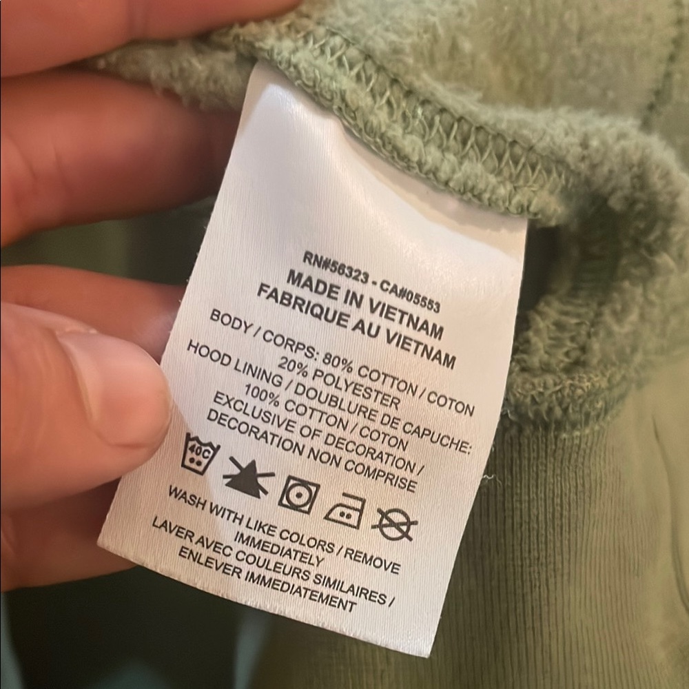 Nike Men's Olive Sweater Hoodie - Picture 8 of 8